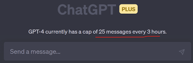 gpt4 0次数限制ChatGPT Plus 订阅的相关限制