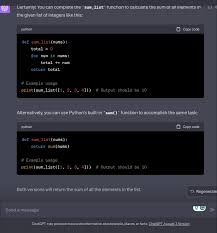 chatgpt write code exampleChatGPT 编写代码的应用场景